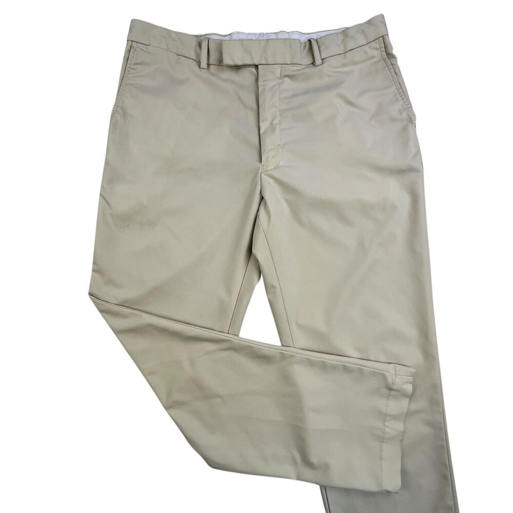 RLX Ralph Lauren Golf Pants Mens 35x32 Tan Wicking Performance Polyester